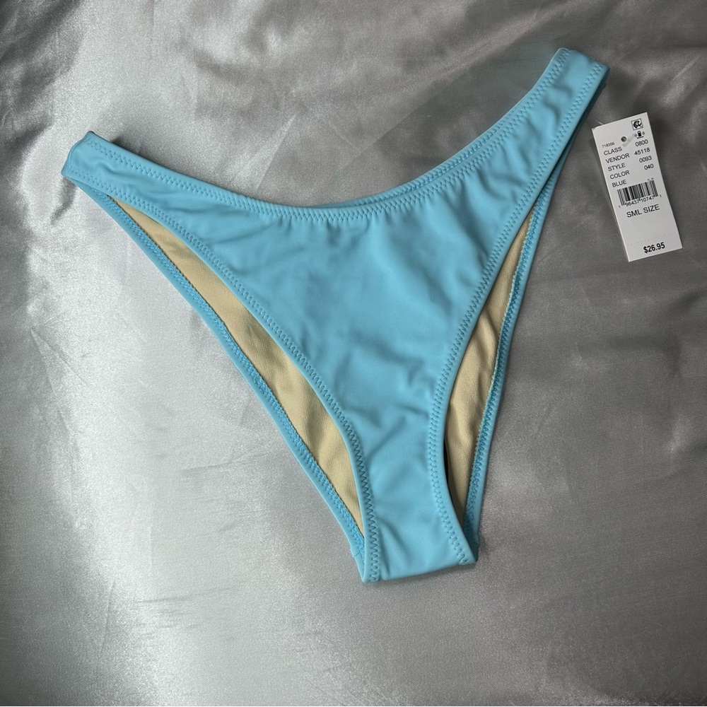 Blue Hour Blue Olive Scoop High Cut Bikini Bottom